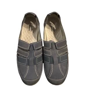 ⭐️ Women’s Clark’s Haley Blue Slip On Comfort Shoes. Size 7 Grannycore Casual